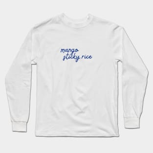 mango sticky rice - Thai blue - Flag color Long Sleeve T-Shirt